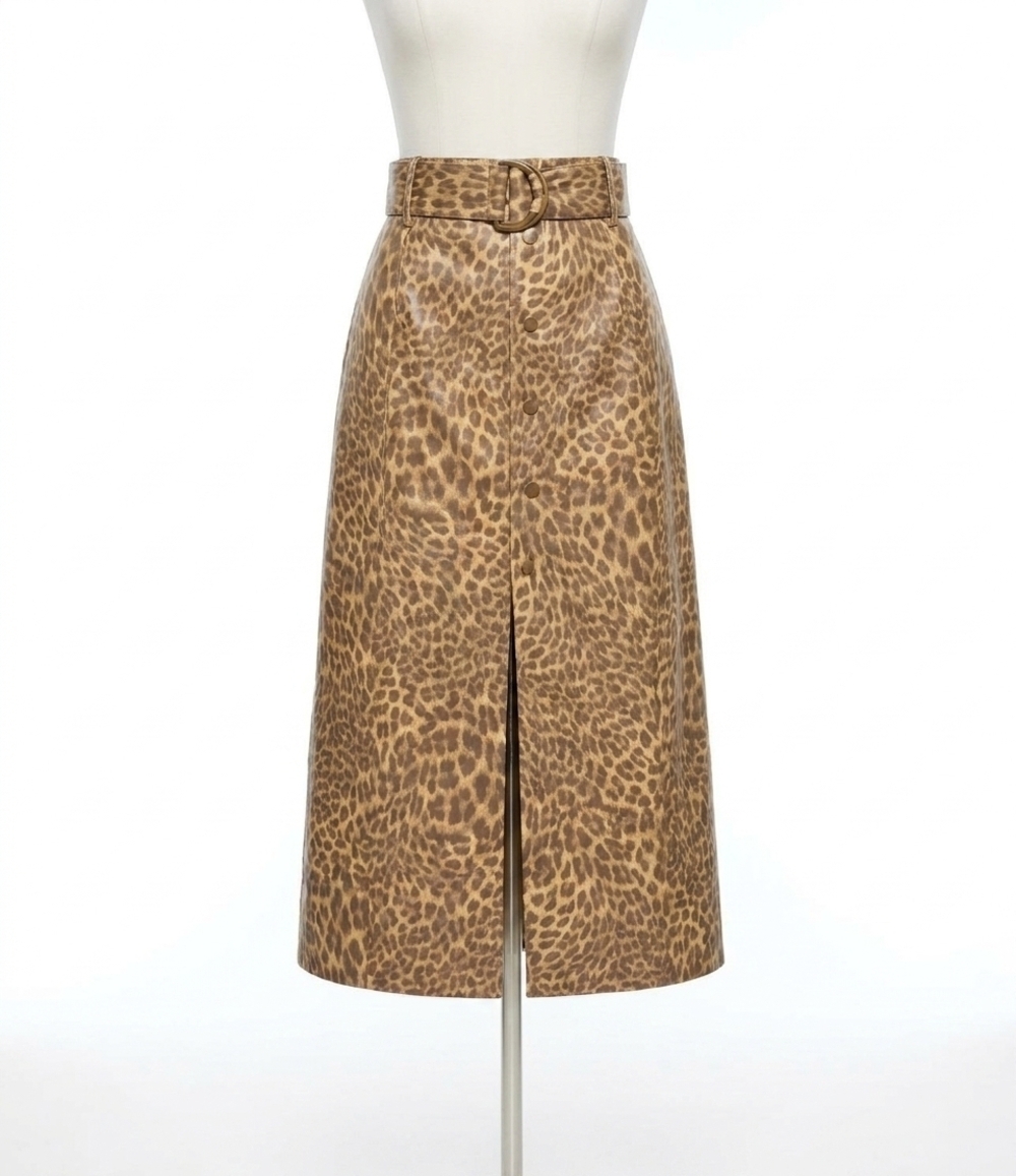 NEW MARIE OLIVER chelsea skirt in leopard